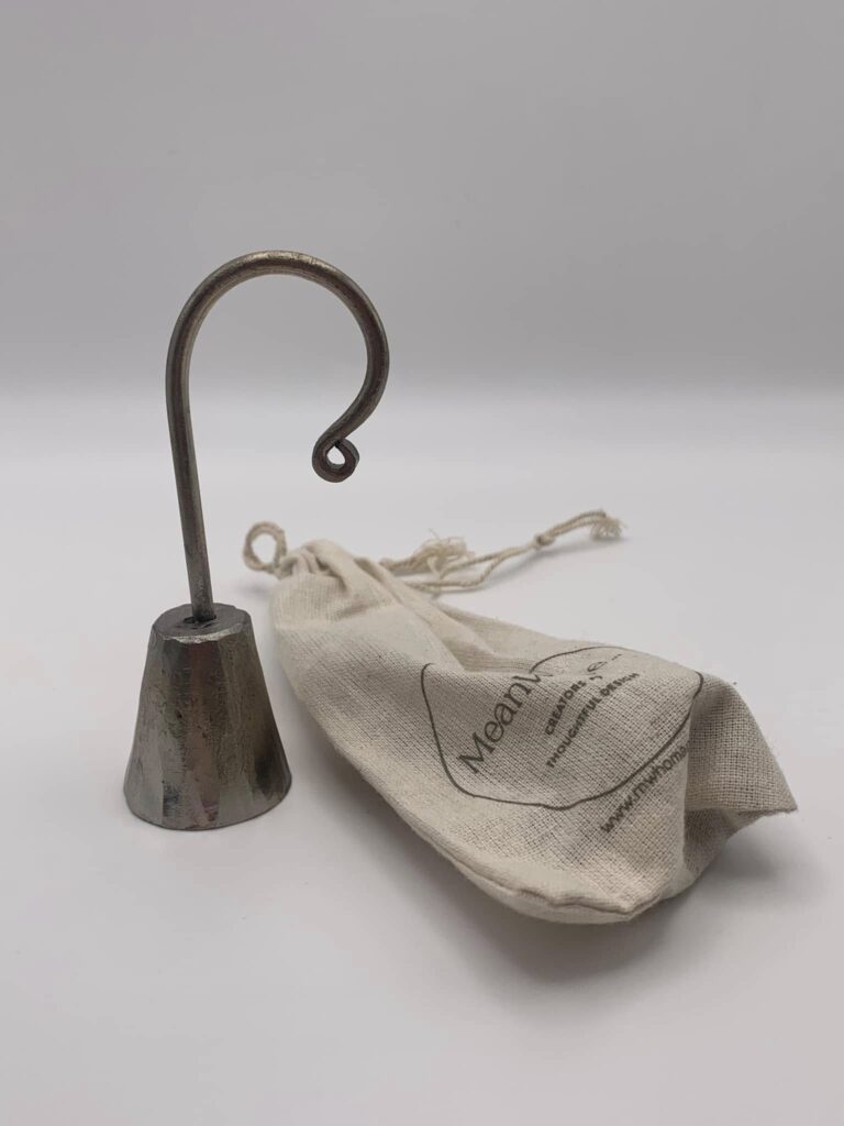 The Hidden Hives Curved Antiques Silver Candle Snuffer